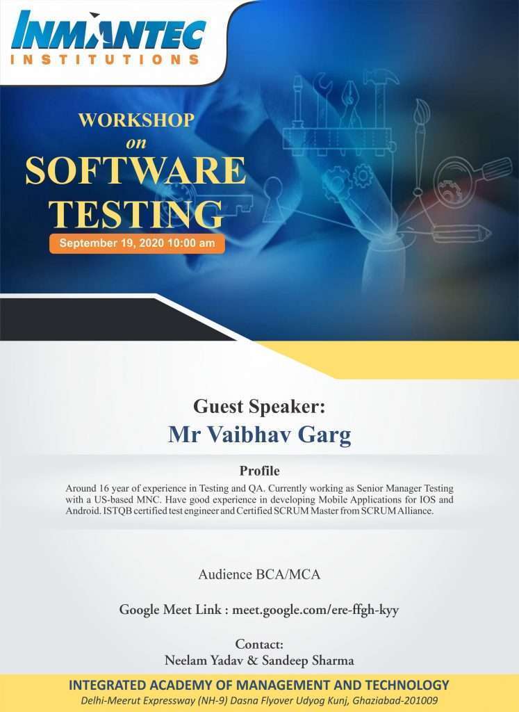 Workshop on Software Testing