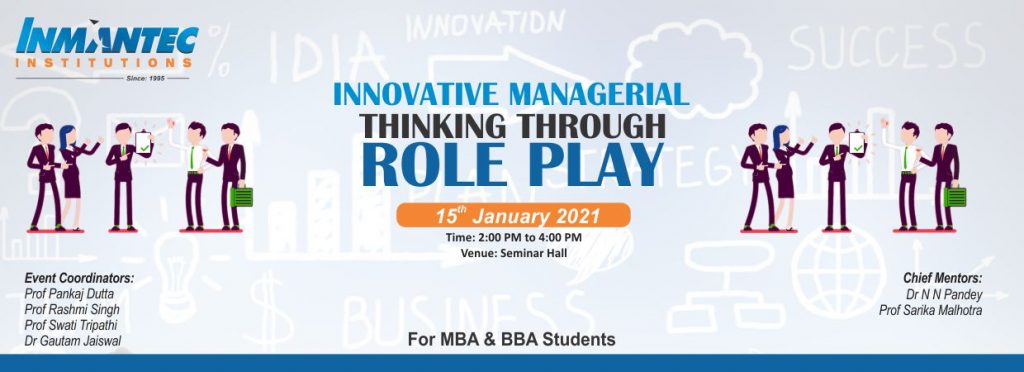 Management department is organising Role play competition for students