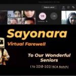 Dept of BCA, INMANTEC Institutions conducted an online farewell –  Sayonara